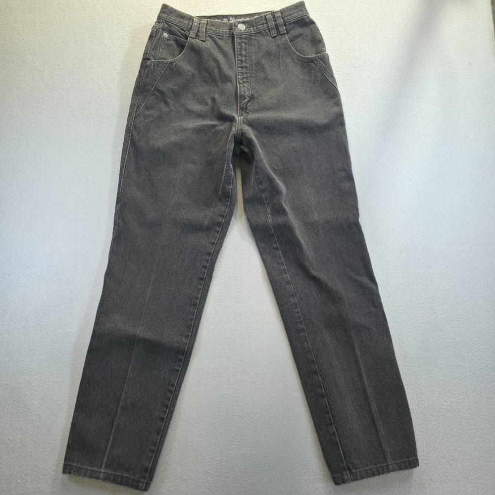 Vintage Wrangler Silverlake Women's Black Denim Jeans Size 13/14x30 Made USA